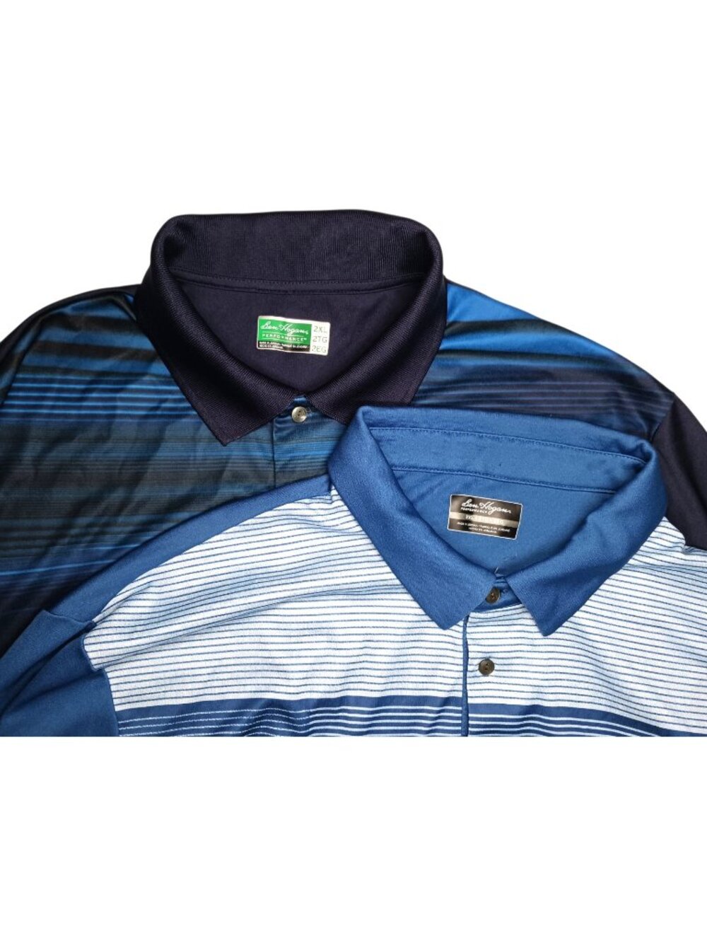 Lot of 2 Ben Hogan Performance Golf Polo Shirts Mens 2XL Short Sleeve Stretch